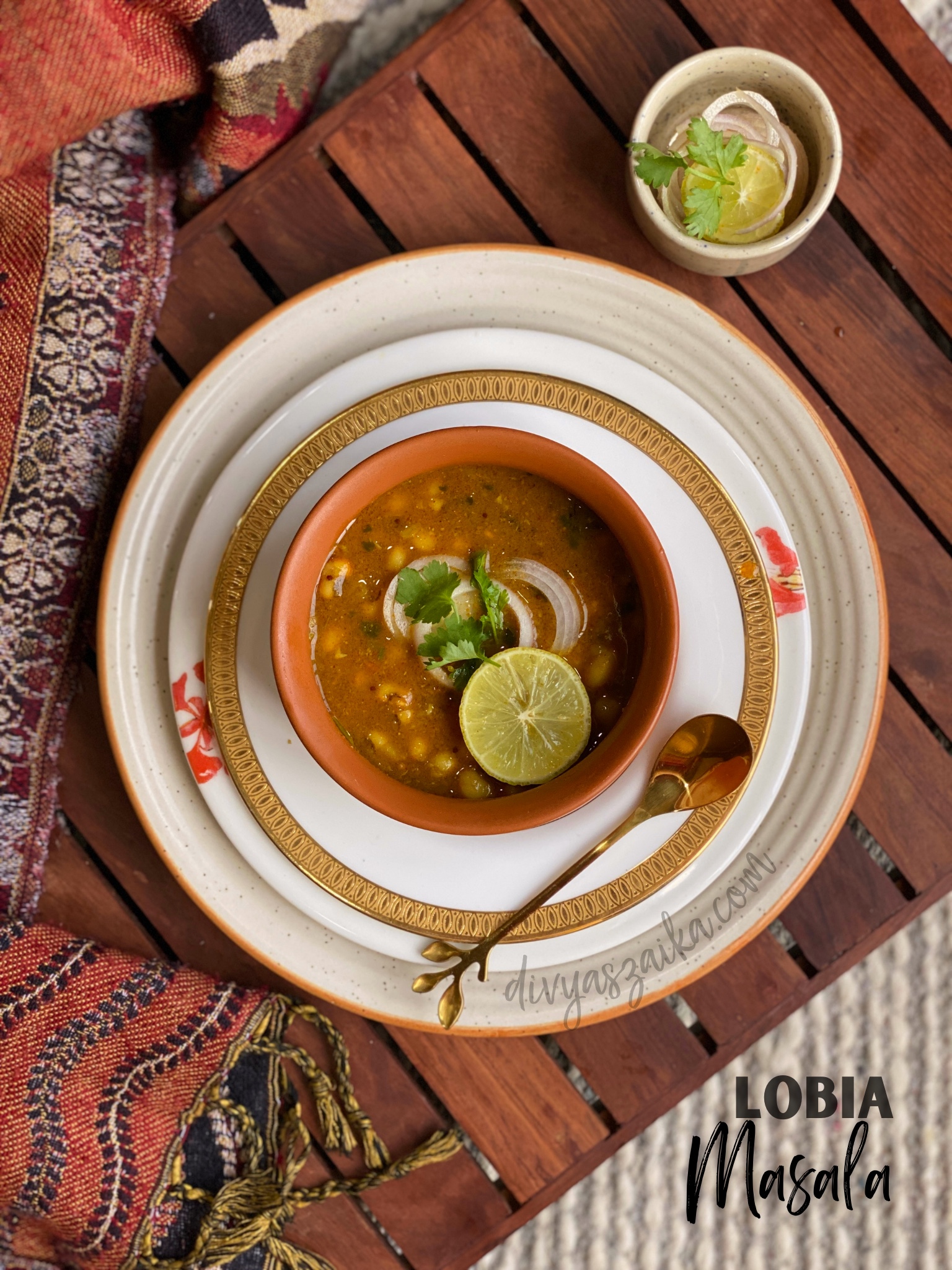 Lobia Masala | Punjabi Lobia Curry - Divya