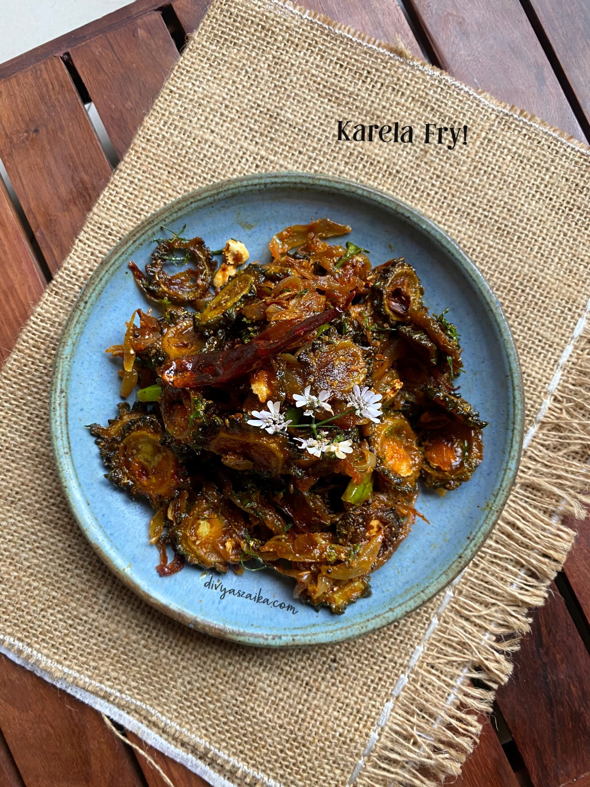 Karela Fry | Karela Sabzi - Divya